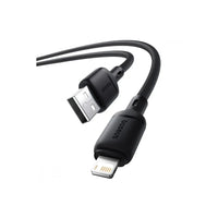 Baseus Silky Cable USB-A→C 3A 1m Black | كابل بيسوس سيلكي USB-A→C 3 أمبير 1 متر أسود