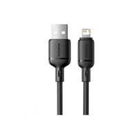 Baseus Silky Cable USB-A→C 3A 1m Black | كابل بيسوس سيلكي USB-A→C 3 أمبير 1 متر أسود