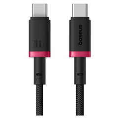 Baseus Dura Cable C-C 100W 1m Red+Black - كابل بيسوس دورا