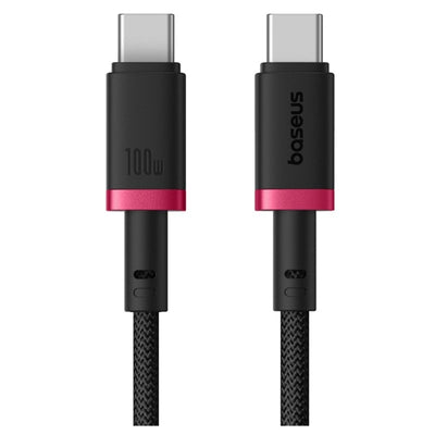 Baseus Dura Cable C-C 100W 1m Red+Black - كابل بيسوس دورا