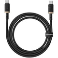 كابل Baseus Dura C إلى C 100W 1م ذهبي وأسود - Baseus Dura Cable C to C 100W 1m Gold+Black