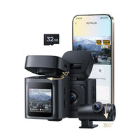 Baseus PrimeTrip VD1 Pro Dash Cam 4K Super Capacitor Version - Cosmic Black - كاميرا سيارة بيسوس 4K بالطاقة الشمسية