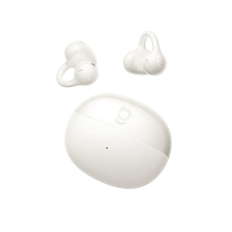 Baseus Bass BC1 Open-Ear Earbuds White - سماعات بيسوس باس BC1 مفتوحة الأذن بيضاء