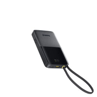 Baseus EnerFill FC51 Bipow2 Pro Power Bank 10000mAh 22.5W Black Built-in Cable - باور بانك بيسوس انرفيل FC51 بايباو 2 برو 10000 مللي أمبير 22.5 واط أسود بكيبل مدمج