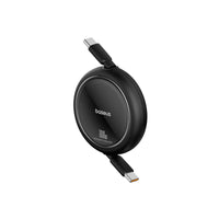 Baseus Free2Draw Retractable Cable C→C 100W 1m Black | كابل بيسوس قابل للسحب C→C 100 واط 1 متر أسود
