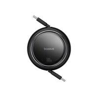Baseus Free2Draw Retractable Cable C→C 100W 1m Black | كابل بيسوس قابل للسحب C→C 100 واط 1 متر أسود