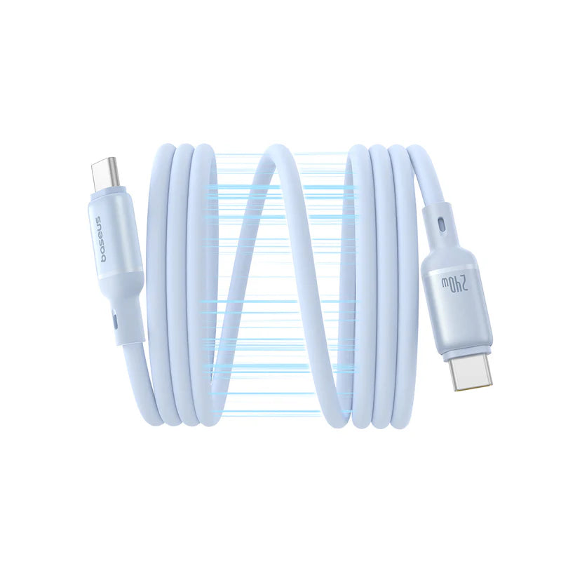 كابل Baseus PicoGo المغناطيسي C-C 240W | Baseus PicoGo Magnetic Cable C→C 240W 1m Blue