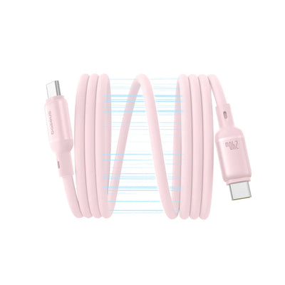 Baseus PicoGo Magnetic Cable C→C 240W 1m Pink | كابل بيسوس بيكو جو المغناطيسي USB-C 240 واط 1 متر وردي