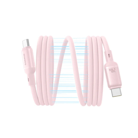 Baseus PicoGo Magnetic Cable C→C 240W 1m Pink | كابل بيسوس بيكو جو المغناطيسي USB-C 240 واط 1 متر وردي