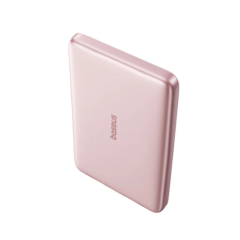 Baseus PicoGo Ultra-Slim Magnetic Power Bank 5000mAh | باور بانك بيسوس بيكو جو مغناطيسي نحيف للغاية 5000 مللي أمبير