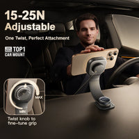 Baseus PrimeTrip C03 Magnetic Mount Stick-on Black - حامل سيارة مغناطيسي بيسوس برايم تريب C03 لاصق أسود