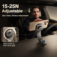 Baseus PrimeTrip C03 Magnetic Mount Stick-on Black - حامل سيارة مغناطيسي بيسوس برايم تريب C03 لاصق أسود