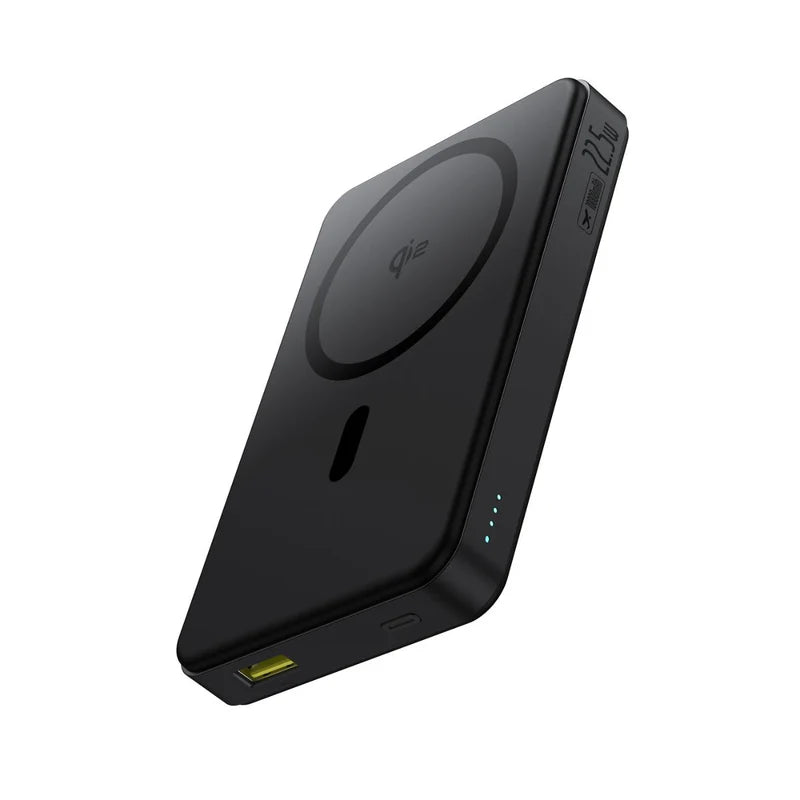 بطارية بيسوس إيربو 2 المغناطيسية Baseus Airpow II Qi2 Magnetic Power Bank 10000mAh 22.5W Black (With Cable C→C 30cm)