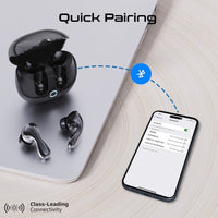 Promate Baton Hybrid ANC TWS Earbuds 500mAh Black-Side