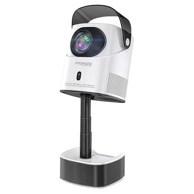 Promate Beamer-A250 4K Ultra HD wireless LCD projector with monopod stand - main view