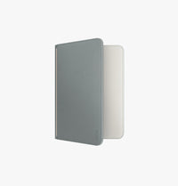 UNIQ Belmont vegan leather passport holder Lichen Green Ivory