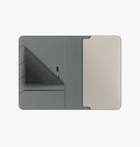 UNIQ Belmont passport holder Lichen Green Ivory - hidden magnetic pocket
