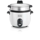 طباخة أرز بسعة 1.8 لتر ووعاء غير لاصق من بلاك أند ديكر | BLACK+DECKER RC1860-B5 1.8L Non-Stick Rice Cooker