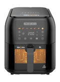 قلاية هوائية رقمية بسعة 8 لترات وبقدرة 1700 واط من بلاك أند ديكر | BLACK+DECKER SAF80W-B5 8L 1700W Digital Air Fryer