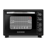 فرن بلاك أند ديكر بسعة 55 لتر وبقدرة 2000 واط مع شواية دوارة وباب زجاجي مزدوج | BLACK+DECKER TRO55RDG-B5 55L Toaster Oven