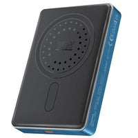 Promate Blade-10 MagSafe Aluminum Power Bank 10000mAh 15W Blue-Front