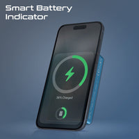 Promate Blade-10 MagSafe Aluminum Power Bank 10000mAh 15W Blue-USB-C Port