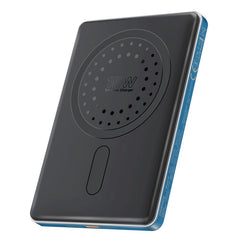 Promate Blade-5 MagSafe Aluminum Power Bank 5000mAh 9mm Slim Blue-Front