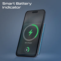 Promate Blade-5 MagSafe Aluminum Power Bank 5000mAh 9mm Slim Blue-USB-C Port