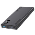 باور بانك بروميت بولت 10PD بسعة 10000 مللي ومنفذين USB-C وشاشة LCD - أسود | Promate Bolt-10PD Compact Smart Power Bank with 20W PD Dual USB-C & 22.5W USB-A - Black