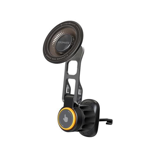 Promate BridgeMount MagGrip 360 rotatable AC vent smartphone mount - main view