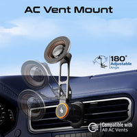 Promate BridgeMount magnetic vent mount - angle view