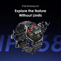 Oraimo Smart watch OSW-830 Black - ساعة أورايمو الذكية بشاشة اموليد 1.43 بوصة ومقاومة الماء IP68