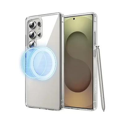 UGREEN Classy Clear Magnetic Protective Case for Samsung Galaxy S25 Ultra Clear | حافظة يوجرين المغناطيسية الشفافة لسامسونج جالاكسي S25 الترا