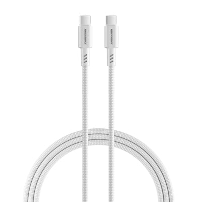كيبل روك روز Asics تايب سي إلى تايب سي بقدرة شحن 100 واط وبطول 1 متر | RockRose Asics CC Plus USB-C to USB-C Cable 100W 1m