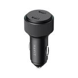 شاحن سيارة هافيت CC2014 سريع بمنفذي USB-C وقدرة 60 واط - أسود | Havit CC2014 60W Dual USB-C PD Car Charger - Black