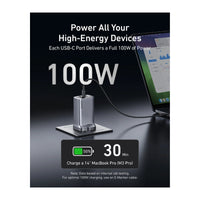 شاحن انكر برايم GaN ب 3 منافذ وبقدرة شحن 100 واط | Anker Prime GaN Charger 3 Ports, 100W