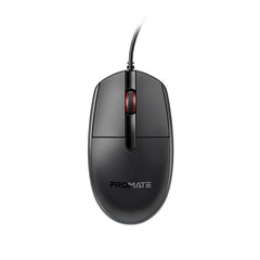 Promate CM-1200 ergonomic wired optical mouse - main view