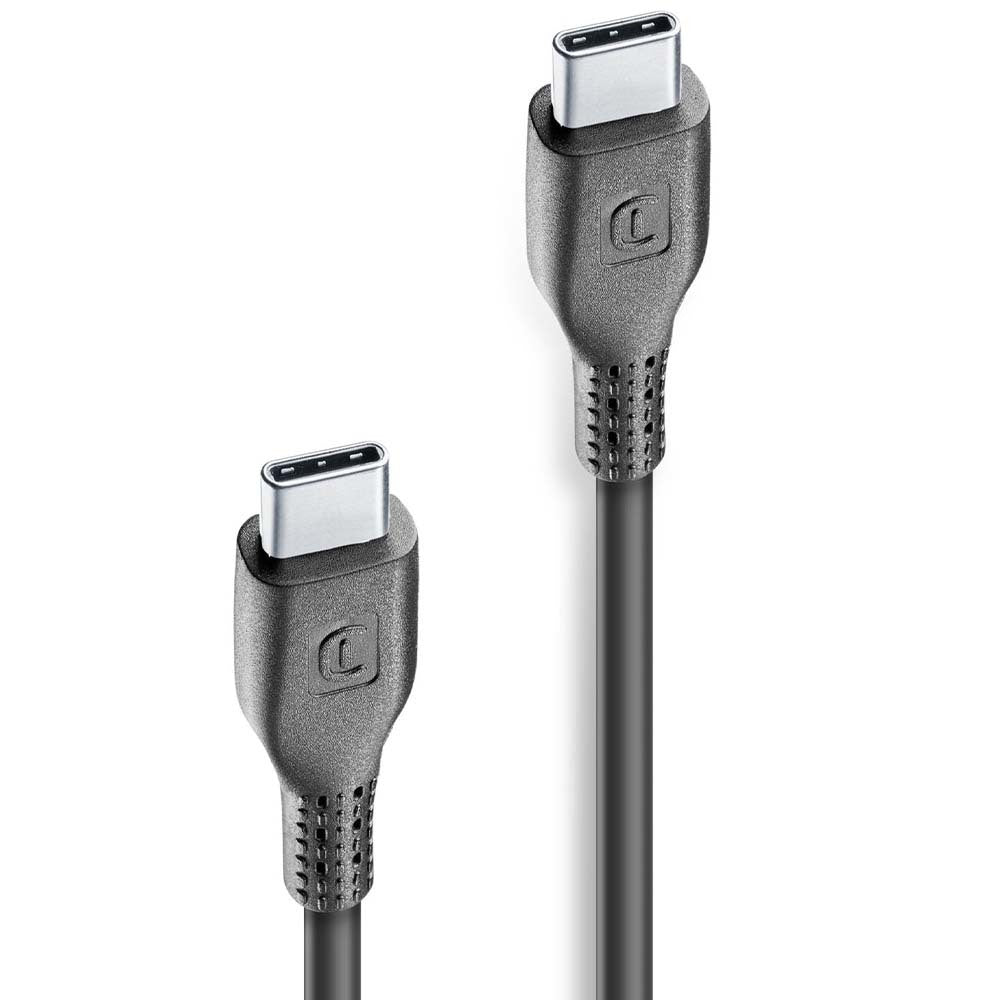 Cellularline Power Cable 120cm USB-C to USB-C  - كيبل شحن الطول 120 سم يو اس بي سي الى يو اس بي سي من سيليلار لاين