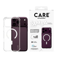بانزر جلاس كفر شفاف بحلقة بيضاء لهاتف iPhone 18 Pro Max / iPhone 17 Pro Max | CARE by PanzerGlass Samba Case Transparent with White MagSafe iPhone 18 Pro Max | 17 Pro Max