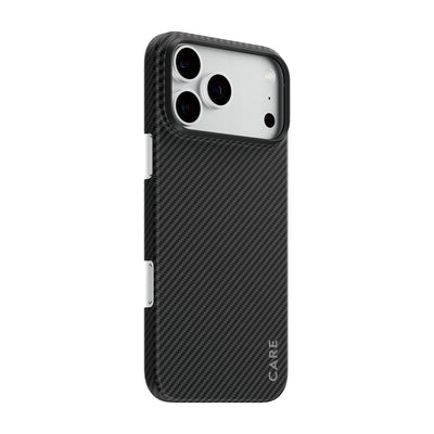 بانزر جلاس كفر ألياف أراميد نحيف لهاتف iPhone 18 Pro Max / iPhone 17 Pro Max | CARE by PanzerGlass Discovery Case Black & Grey with MagSafe iPhone 18 Pro Max | 17 Pro Max