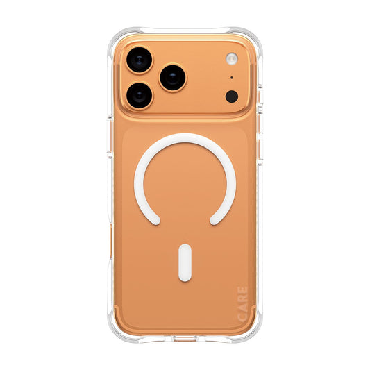 بانزر جلاس كفر شفاف بحلقة بيضاء لهاتف iPhone 18 Pro Max / iPhone 17 Pro Max | CARE by PanzerGlass Samba Case Transparent with White MagSafe iPhone 18 Pro Max | 17 Pro Max