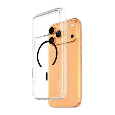 بانزر جلاس كفر شفاف بحلقة سوداء لهاتف iPhone 18 Pro Max / iPhone 17 Pro Max | CARE by PanzerGlass Urban Explorer Case Transparent with Black MagSafe iPhone 18 Pro Max |  17 Pro Max