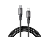 كيبل جويرووم فلاش سيريس يو اس بي سي الى لايتننغ بقدرة شحن سريع 30 واط | Type-C to Lightning Flash Series 30W Fast Charging Data Cable
