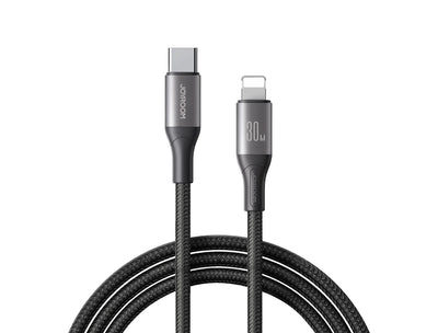 كيبل جويرووم فلاش سيريس يو اس بي سي الى لايتننغ بقدرة شحن سريع 30 واط | Type-C to Lightning Flash Series 30W Fast Charging Data Cable