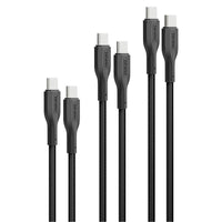 Promate CableKit-CC 3-piece USB-C cable kit with 0.3m 1.2m and 2m lengths - main view