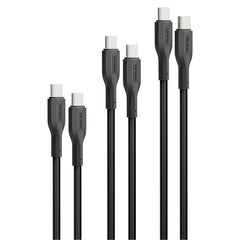 Promate CableKit-CC 3-piece USB-C cable kit with 0.3m 1.2m and 2m lengths - main view