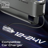 Promate CarMate-RPD منفذ USB-C ومنفذ USB-A إضافيين - أسود