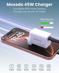 Moxedo Volton Pro 45W GaN Wall Charger - Ports