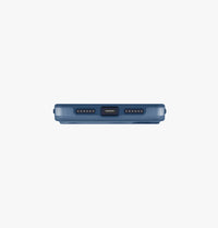 UNIQ Clario recycled plastic case for iPhone 17 Pro Max Royal Blue - bottom cutouts
