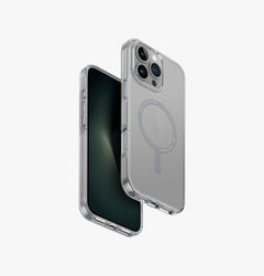 UNIQ Clario eco-friendly clear case for iPhone 16 Pro Max - front and back